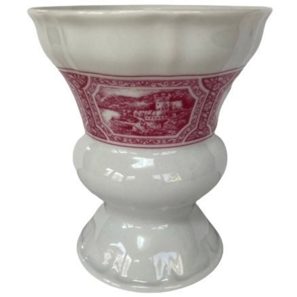 VILLEROY and BOCH Rüdesheimer Kaffee Porcelain Heinrich Footed Mug 3.75 inches